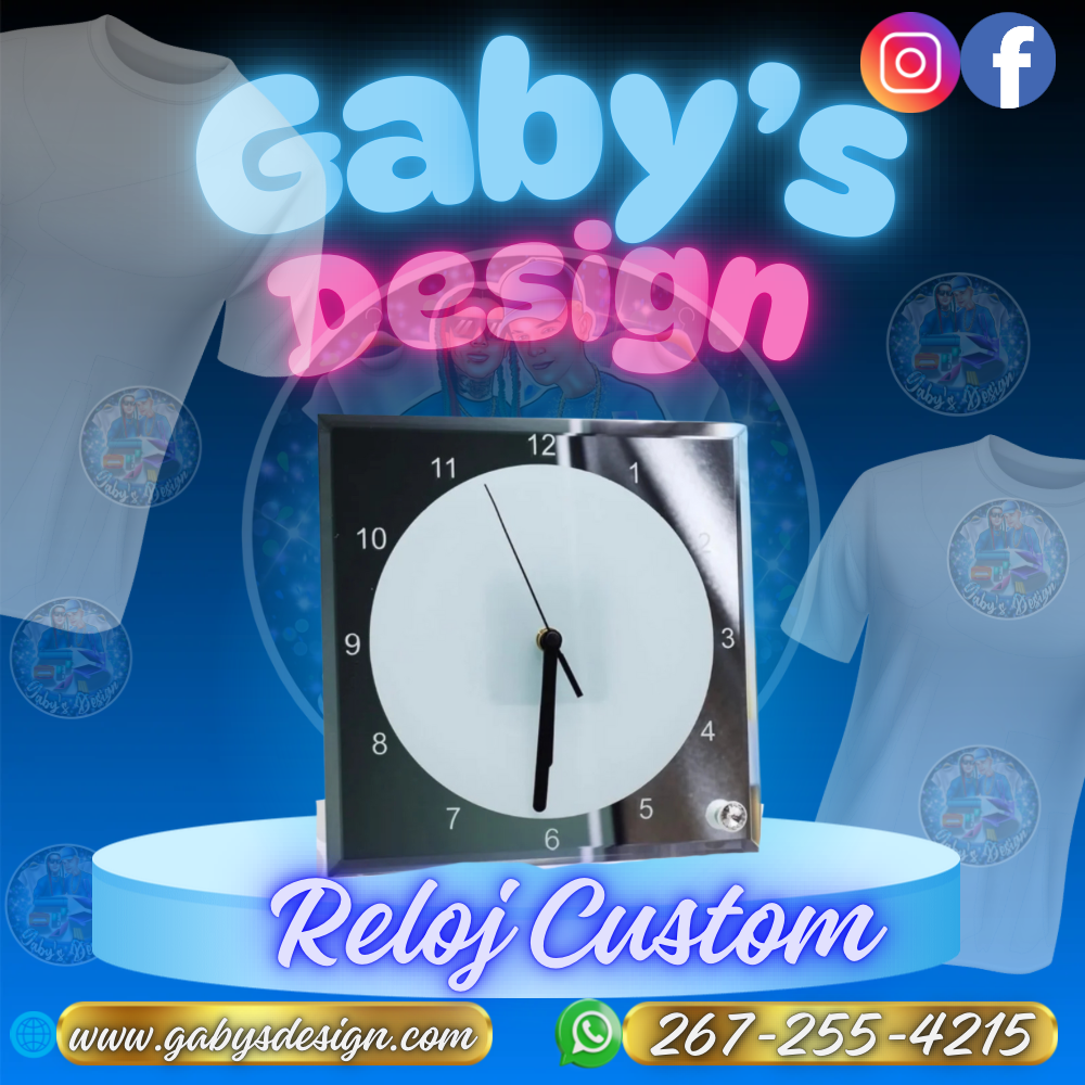 Reloj customizado con fotos