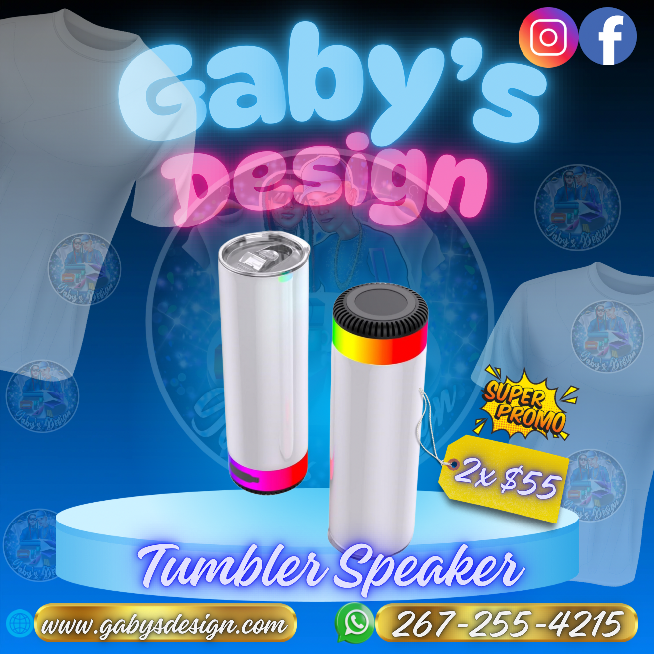 Tumbler speakers