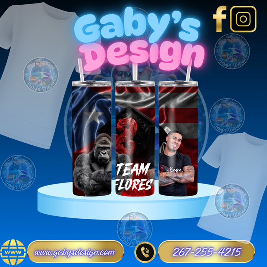 Team flores Tumbler 🦍